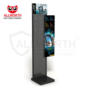 Chất Lượng Cao Nhà Máy Bán Hàng Trực Tiếp Tầng Đứng Công Suất Lớn Đa-Hai Lớp Kim Loại Hiển Thị Kệ Giá Cho Đồ Lặt Vặt Với Móc - Product Image 2