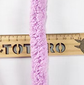 250g filato di ciniglia morbido grosso da 2cm 100% coloranti reattivi in poliestere - Product Image 3