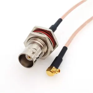 High performance RF coaxial cable BNC female to MMCX male right angle connector for RG316 cable