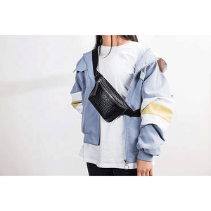 Personnalisé Mini Taille Poitrine <span class=keywords><strong>Sac</strong></span> Brun Foncé Crocodile Ceinture <span class=keywords><strong>Sac</strong></span> <span class=keywords><strong>Banane</strong></span> <span class=keywords><strong>Sac</strong></span> de Taille Pour Homme Et <span class=keywords><strong>Femme</strong></span> - Product Image 3