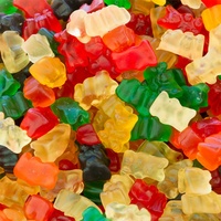 Rasa Jus Buah Gummy Bear Lembut Rasa Manis Permen Gummy Mini Dalam Paket Tas