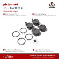 RACEORLY A2640301900 A2640302000 M264.915 1.5T 4032 Jeu de segments de piston forgés 80.4mm STD pour Mercedes C300 E300 W205