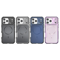Funda Protectora Híbrida de TPU y PC para Teléfono, Resistente a Caídas, con Cojín de Aire en las Cuatro Esquinas, Carga Inalámbrica para iPhone