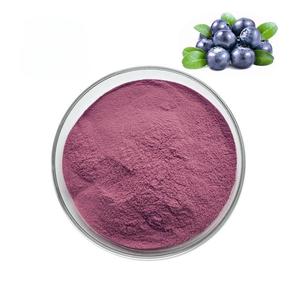 Poudre de jus de myrtille sauvage lyophilisée à base de plantes naturelles, certifiée Halal, concentration de 90%, complément alimentaire de qualité alimentaire - Product Image 2