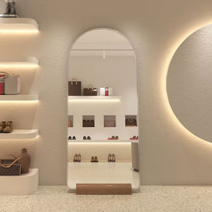 <span class=keywords><strong>Espejo</strong></span> de <span class=keywords><strong>cuerpo</strong></span> <span class=keywords><strong>completo</strong></span> estilo Ins <span class=keywords><strong>con</strong></span> <span class=keywords><strong>base</strong></span> <span class=keywords><strong>espejo</strong></span> de ajuste de piso arqueado contra la pared se puede personalizar - Product Image 2