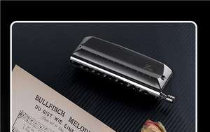 Nouvelle <span class=keywords><strong>Harmonica</strong></span> <span class=keywords><strong>Chromatique</strong></span> <span class=keywords><strong>Hohner</strong></span> à <span class=keywords><strong>12</strong></span> <span class=keywords><strong>Trous</strong></span> et 48 Tons, Instrument de Musique pour Débutants Adultes, Boîte Cadeau - Product Image 5