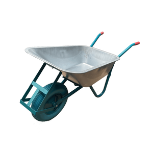 <span class=keywords><strong>Brouette</strong></span> industrielle robuste avec plateau métallique et roue <span class=keywords><strong>en</strong></span> PU pour la construction et le transport - Product Image 6