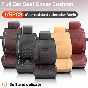 Car Seat Covers Automobiles Seat Covers PU Leather Seat <b>Cushion</b> Front <b>Bench</b> Chair Protector Universal Auto - Product Image 1