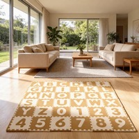 Tapis de sol en mousse EVA haute densité pour enfants, tapis de sol en mousse EVA douce à emboîter, prix compétitif, tapis de sol en mousse EVA souple en puzzle, 36 pièces