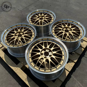 Elegant Gold Multi Spoke Two Piece Forged Aluminium Alloy Rim With Center Cap Universal Fit Passenger <b>Car</b> Wheel For Vehicle - Product Image 5