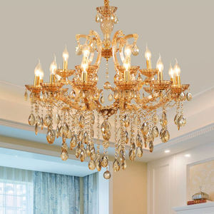 <span class=keywords><strong>Lampadario</strong></span> Maria Teresa Classico Europeo con Cristalli e Candelabri, <span class=keywords><strong>Grigio</strong></span> Ambra, per Soggiorno, Ideale per Decorazioni Nuziali - Product Image 2