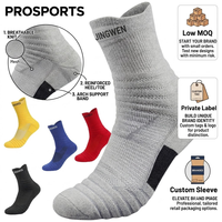 Chaussettes de basketball professionnelles personnalisées, chaussettes de sport rembourrées pour la performance, avec soutien de la voûte plantaire