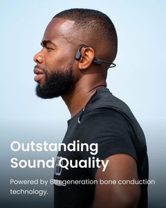 Auriculares de Conducción Ósea SHOKZ OpenRun con Controlador Dinámico, Diseño Abierto para Deportes, Cancelación Activa de Ruido - Product Image 4