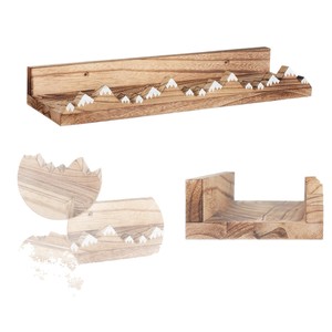 Wooden <b>Wall</b> Mounted <b>Floating</b> <b>Shelf</b> Rectangle Durable For Home Decor - Product Image 4