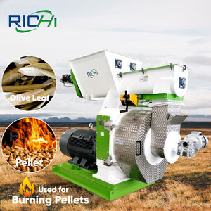 RICHI Customized 8-10t/h Biomass Corncob Palm Leaf Waste Olive Leaf Making Pellet Machine For Burning Pellets - Product Image 1