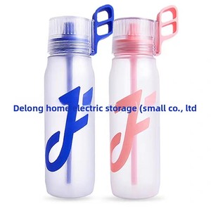 <strong>Joyfit</strong> Direct Sale Playful Square Scented Water Cup 650ml Plastic Drinkware Flavor Ring 0 Sugar 0 Calorie New Style Fragrance - Product Image 1