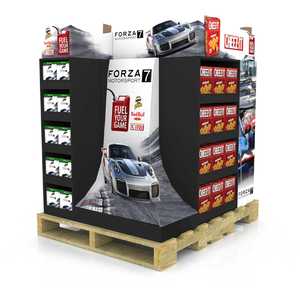 1/2 3 Four Side Pdq <strong>Display</strong> <strong>Pallet</strong> Snack Pet Cat Foods Stacking Half <strong>Paper</strong> Full <strong>Corrugated</strong> Cardboard <strong>Pallet</strong> <strong>Display</strong> - Product Image 6