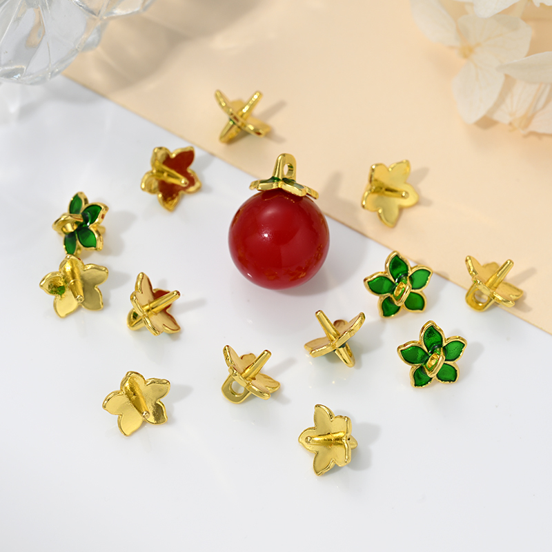 Trendy Delicate Jewelry Findings Metal Flower