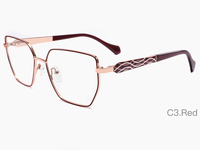 Lunettes de lecture rectangulaires à monture intégrale en métal, montures optiques tendance, blocage de la lumière bleue pour toutes les formes de visage