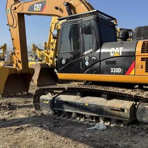 Excavadora Usada de Bajo Horario de Trabajo, Excavadora Grande Cat 330D de 30 Toneladas, Excavadora Usada Limpia, Excavadora de Segunda Mano con Orugas de Acero - Product Image 1
