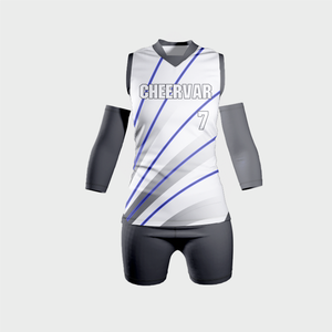 时尚女式修身 V 领排球服背心排球比赛球衣 - Product Image 4