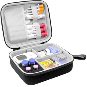 Étui de voyage rigide en EVA, organiseur portable pour diabétiques, kit de bandelettes de test de glycémie, stylos à insuline, flacons - Product Image 1
