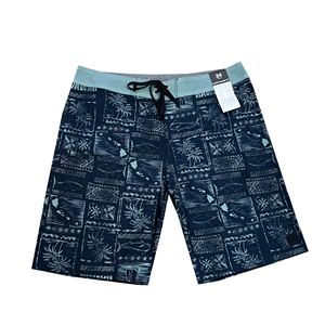 กางเกงขาสั้นชายหาดผู้ชายแบบปรับแต่งได้จำนวนมาก แห้งเร็ว ป้องกันรังสียูวี พร้อมเชือกผูกสำหรับวันหยุด - Product Image 1