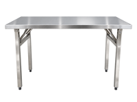 Table de travail pliante en acier inoxydable robuste pour cuisine commerciale et restaurant