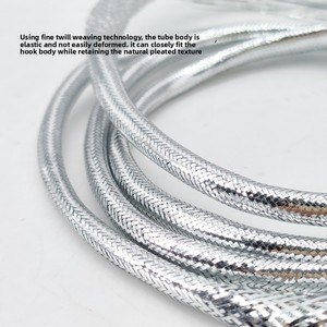 Tube tressé en plastique Mylar argenté, motif écailles de poisson, matériau pour montage de mouches artificielles souples pour la pêche au leurre - Product Image 3