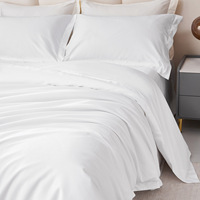 Draps plats 100 % coton blancs en gros pour motels – Draps d'hôtel à vendre en vrac à prix abordable