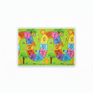 Tapis de jeu simple face 100x140x1,2 cm XPE pour bébé, en mousse non toxique imperméable, enroulable, pour la récréation. - Product Image 1
