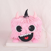 Vente en gros d'usine : Décorations de gâteaux 7 couleurs en mousse, thème Petit Diable Monstre, pour Halloween, la Saint-Valentin et Noël