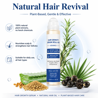 Sérum de croissance capillaire à la rosemary pour cheveux plus épais et plus volumineux, absorption rapide, biotine, palmier nain, nourrissant, rafraîchissant, 2 en 1