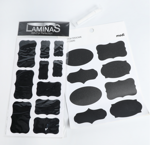 Etiqueta de despensa impermeable, <span class=keywords><strong>tablero</strong></span> negro, <span class=keywords><strong>vinilo</strong></span> brillante, Color, pegatina adhesiva para pizarra, rollo de pegatina de pizarra de borrado en seco - Product Image 2