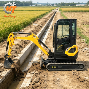 Compre una Miniexcavadora Pequeña de 1 Tonelada de Buena Calidad, Económica y con Accesorios Opcionales - Product Image 1