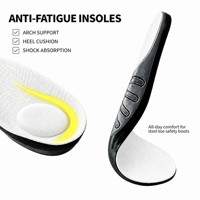 Semelles orthopédiques pour hommes et femmes, soutien de la voûte plantaire, soulagement de la fasciite plantaire, talonnette profonde, absorption des chocs