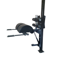Chaise romaine pliable montée en rack-Banc d'hyperextension réglable pour l'entraînement du dos, équipement de gymnastique à domicile peu encombrant