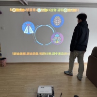 Projecteur interactif LED tout-en-un avec système Android et 55 effets