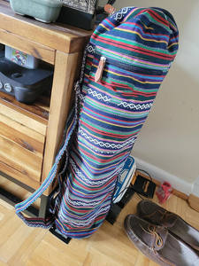 Échantillon gratuit, sac de transport pour tapis de yoga en coton de haute qualité, imprimé personnalisé, design de qualité supérieure, sac de sport en toile pour le yoga - Product Image 2