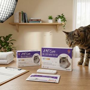 Testes Rápidos FELINE FIV FELV TOXO GIA FPV FIPV de Uso Doméstico em Uma Etapa para Hospital Veterinário - Product Image 1