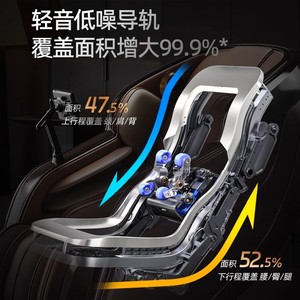 AUX A630 Home Full Body Massage Chair 110-240V SL Rail Dual Mechanism Intelligent Kneading Voice <b>Control</b> - Product Image 5