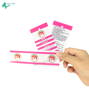 <span class=keywords><strong>Cartellini</strong></span> del prezzo del pacco di capelli con logo personalizzato Waterpoof <span class=keywords><strong>cartellini</strong></span> di carta per capelli per affari di capelli umani - Product Image 2