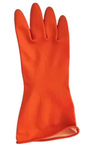 لون برتقالي مع قطن داخل قفازات العمل اليدوي