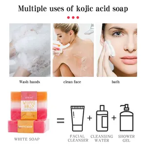 Trending Hete Producten Biologische Sabun Facial Bad Zeep Anti Acne Arbutine Gsh Kojiczuur Whitening Soaps