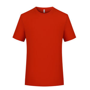 เสื้อยืดคอกลมแขนสั้นผ้าฝ้ายสีทึบสีชมพูชุดทำงานเพื่อการพักผ่อน - Product Image 2