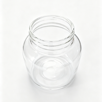 Bocal en verre transparent avec couvercle en bois, hermétique, pour huile d'olive, noix, céréales, aliments secs, organisateur de cuisine - Vente en gros usine