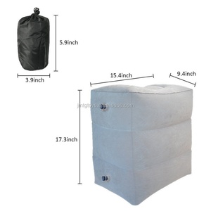Adjustable Height <b>Inflatable</b> Travel Foot Rest Pillow for Airplanes Cars Buses Trains Office Use for Living Room <b>Sofas</b> - Product Image 2