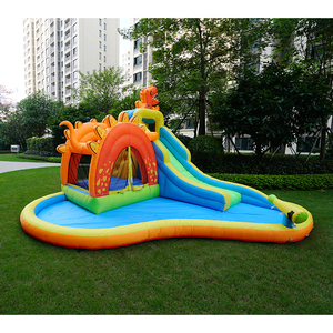 Casa hinchable con piscina para niños, casa hinchable con cama de salto - Product Image 6