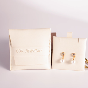 Sac de présentation de bijoux en cuir PU de luxe, forme enveloppe, logo personnalisé, haute qualité, vente en gros - Product Image 6