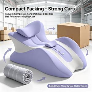 Oreiller ergonomique moderne pour le visage en position couchée, en mousse à mémoire de forme à rebond lent, respirant, idéal pour la lecture au lit, la pause déjeuner au <span class=keywords><strong>bureau</strong></span>, vente en gros - Product Image 5